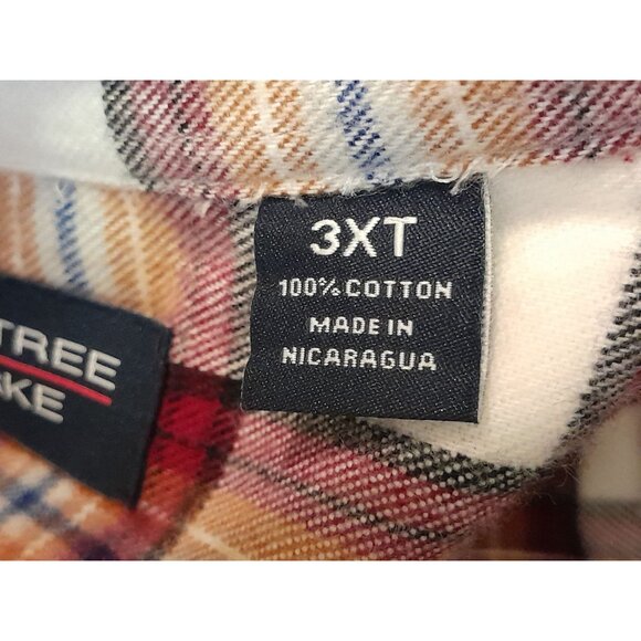 New Set Of 3 Mens Warm Casual Outdoor Chore Work Plaid Flannel Shirts 3XB/3XT - Picture 12 of 12